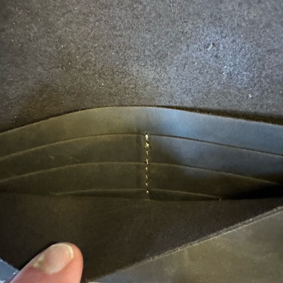 High Quality Brown Leather Multi-function Envelope Wallet Clutch  & Card New - Picture 7 of 13